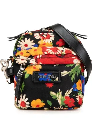 Miu Miu Pre-owned, Dam, ONE Size, Pre-owned Canvas crossbodyvskor