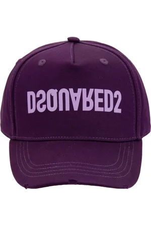 Dsquared2 Accessoarer, unisex, ONE Size, Bomull, Omvänt Logotyp Bomull Baseballkeps
