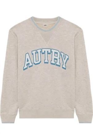 Autry Sweatshirts & Hoodies, Dam, S, Bomull, College Långärmad Sweatshirt Grå
