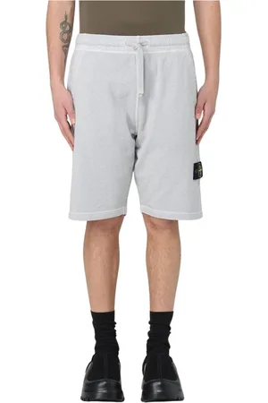 Stone Island Shorts, Herr, XL, Bomull, Modernt Svarta Shorts för Män
