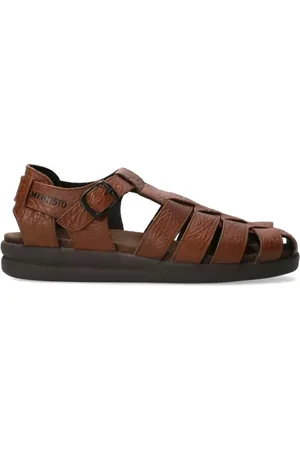 Mephisto Skor, Herr, 44 EU, Läder, Brun läder herrsandal - Öken