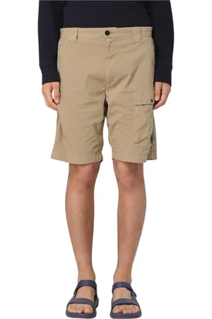 C.P. Company Shorts, Herr, S, Blå Cargo Shorts med Dragkedja