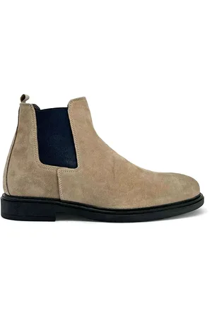 Duca Di Morrone Skor, Herr, 41 EU, Läder, Premium Mocka Ankelboots med Läderfoder
