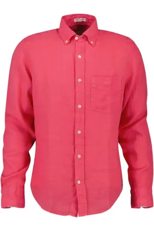 GANT Skjorta, Herr, 2Xl, Linne, Linne Casual Skjorta