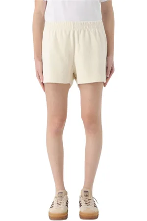 A.P.C. Shorts, Dam, XL, Bomull, Ecru Avslappnade Shorts