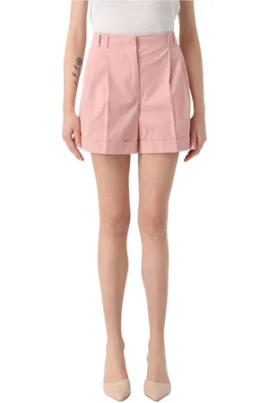 Max Mara Shorts, Dam, M, Bomull, Elegant Vit Bomullsshorts
