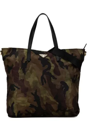 Prada Pre-owned, Dam, ONE Size, Nylon, Pre-owned Canvas axelremsvskor