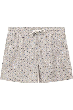 CANALI Badkläder, Herr, L, Läder, Boxer Badbyxor med Allover Print