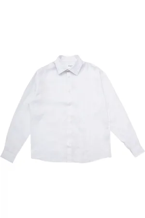 SELECTED Skjorta, Herr, XL, Linne, Vit Linneskjorta Regkylian Stil
