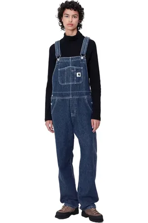 Carhartt Jumpsuits & Playsuits, Dam, M, Bomull, Blå Bib Overall Straight Klassiska Dungarees