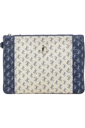 Jimmy Choo Pre-owned, Dam, ONE Size, Pre-owned Canvas kuvertvskor