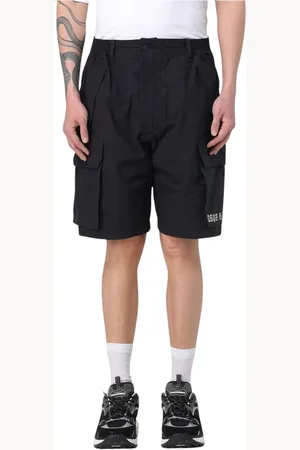 Dsquared2 Shorts, Herr, M, Svarta Cargo Shorts med Flera Fickor
