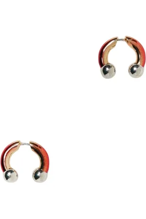 AMBUSH Accessoarer, Dam, ONE Size, Röda Hoop Örhängen Metall