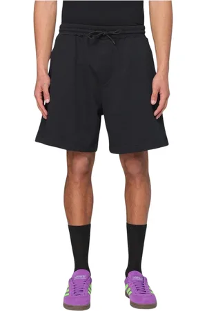 Msgm Shorts, Herr, S, Bomull, Svarta avslappnade sweatshorts