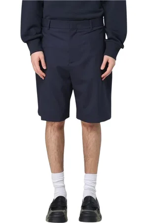 Msgm Shorts, Herr, M, Modern Blå Casual Shorts med Stil