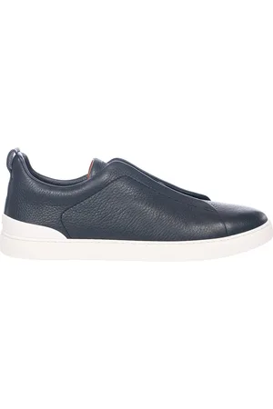 Ermenegildo Zegna Skor, Herr, 42 EU, Läder, Låg-Top Triple Stitch Sneakers