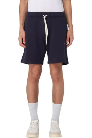 Autry Shorts, Herr, L, Bomull, Blå Stiliga Herr Sweatshorts