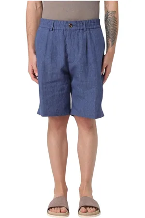 Brunello Cucinelli Shorts, Herr, M, Linne, Casual Linne Shorts