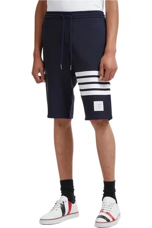Thom Browne Shorts, Herr, L, Bomull, Jersey Sweat Shorts med Four Bar Motif