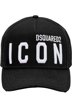 Dsquared2 Accessoarer, unisex, ONE Size, Bomull, Ikonisk Baseballkeps med Spänne Stängning