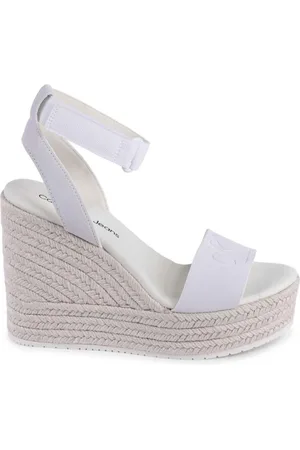 Calvin Klein Skor, Dam, 41 EU, Läder, Wedge Espadrillosandaler