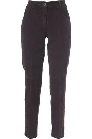 Jacob Cohen Byxor, Dam, 2Xl, Bomull, Sammet ribbade byxor Marina modell