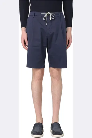ELEVENTY Shorts, Herr, W33, Stiliga Veckade Casual Shorts