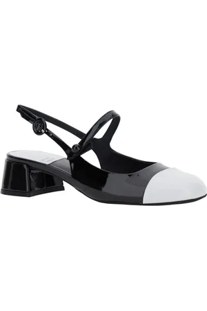 Jeffrey Campbell Skor, Dam, 41 EU, Läder, Svarta Slingback Pumps med Låg Klack
