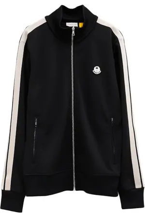 Moncler Sweatshirts & Hoodies, Herr, XS, Polyester, Tröja med sidostriper