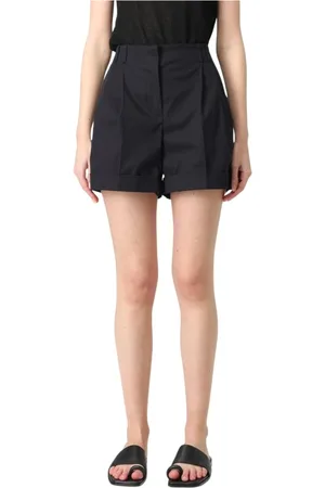 Max Mara Shorts, Dam, S, Elegant Svart Slim Fit Byxor