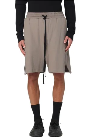 THOM KROM Shorts, Herr, M, Grå Ribbstickade Avslappnade Shorts
