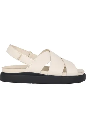 Clarks Skor, Dam, 39 1/2 EU, Läder, Off Dammsandal - Sommarkollektion