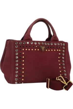 Prada Pre-owned, Dam, ONE Size, Pre-owned handväska i canvas