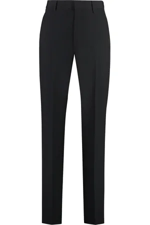Givenchy Byxor, Herr, L, Rayon, Skräddade ullbyxor med logotypkant