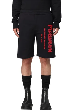 Alexander McQueen Shorts, Herr, L, Logo Sweatshorts i Trendig Stil