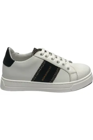 Borbonese Skor, Dam, 39 EU, Läder, Casual Sneakers för vardagsbruk