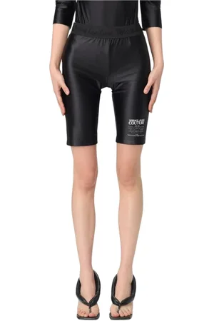 VERSACE Shorts, Dam, S, Rosa Slim-Fit Smyckade Byxor