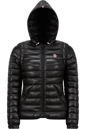 Moncler Jacka, Dam, S, Polyester, Svart utomhusjacka med dunfyllning