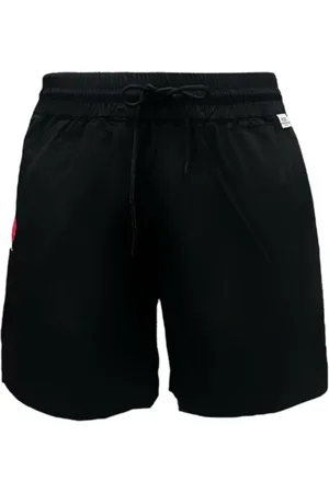 GCDS Badkläder, Herr, M, Läder, Svart Logo Lounge Boxer Badkläder