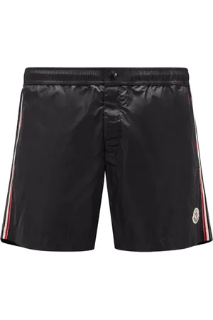 Moncler Badkläder, Herr, M, Nylon, Hav Svart Nylon Dragsko Byxor