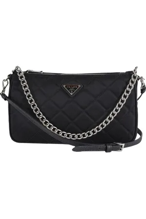 Prada Väska, Dam, ONE Size, Nylon, Quiltad Kedja Axelväska