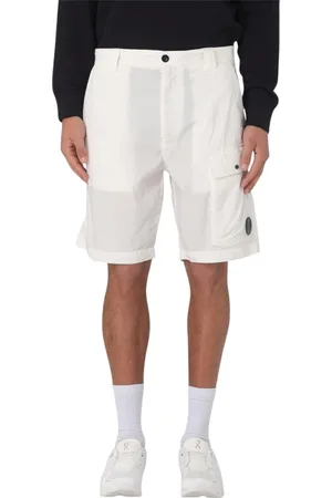 C.P. Company Shorts, Herr, XL, Blå Lastficka Lättvikts Goggle Shorts