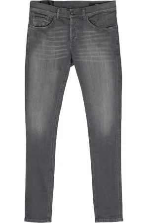 Dondup Jeans, Herr, W33, Tvättad Grå Slim Fit Jeans