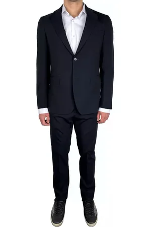 Aquascutum Kostym, Herr, 2Xl, Klassisk Marinblå Ullkostym