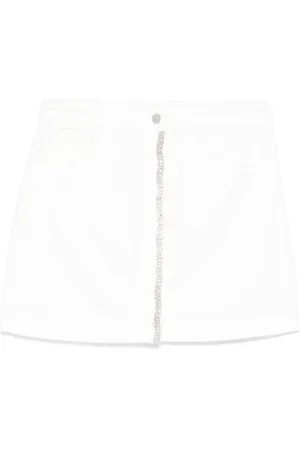 Liu Jo Kjol, Dam, W25, Denim, Blå Denim Kjol Vit Klassisk Fickor
