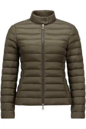 Moncler Jacka, Dam, XS, Grön Dunjacka med Dragkedja