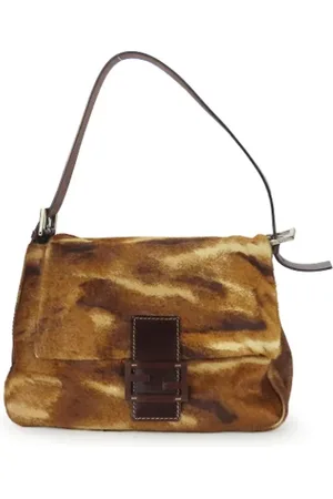 Fendi Pre-owned, Dam, ONE Size, Pre-owned Laeder axelremsvskor