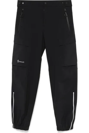 Moncler Byxor, Herr, S, Svarta Byxor med Justerbar Midja