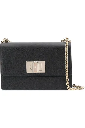Furla Väska, Dam, ONE Size, Läder, Svart läder Bakare axelväska