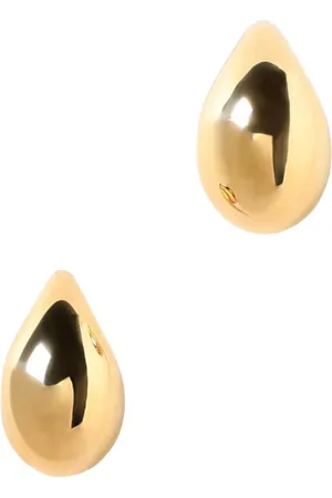 Bottega Veneta Accessoarer, Dam, ONE Size, Guld Teardrop Örhängen Jewel Woman